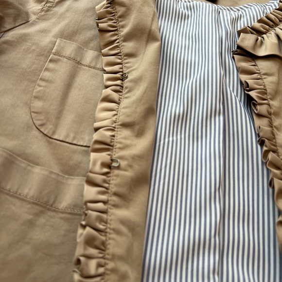 J. Crew Tan Ruffled Jacket - Picture 6 of 6